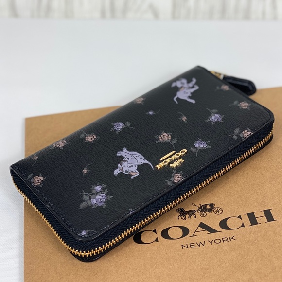 🥰 Coach Disney Dalmatian ZIP Wallet Black - Picture 5 of 8